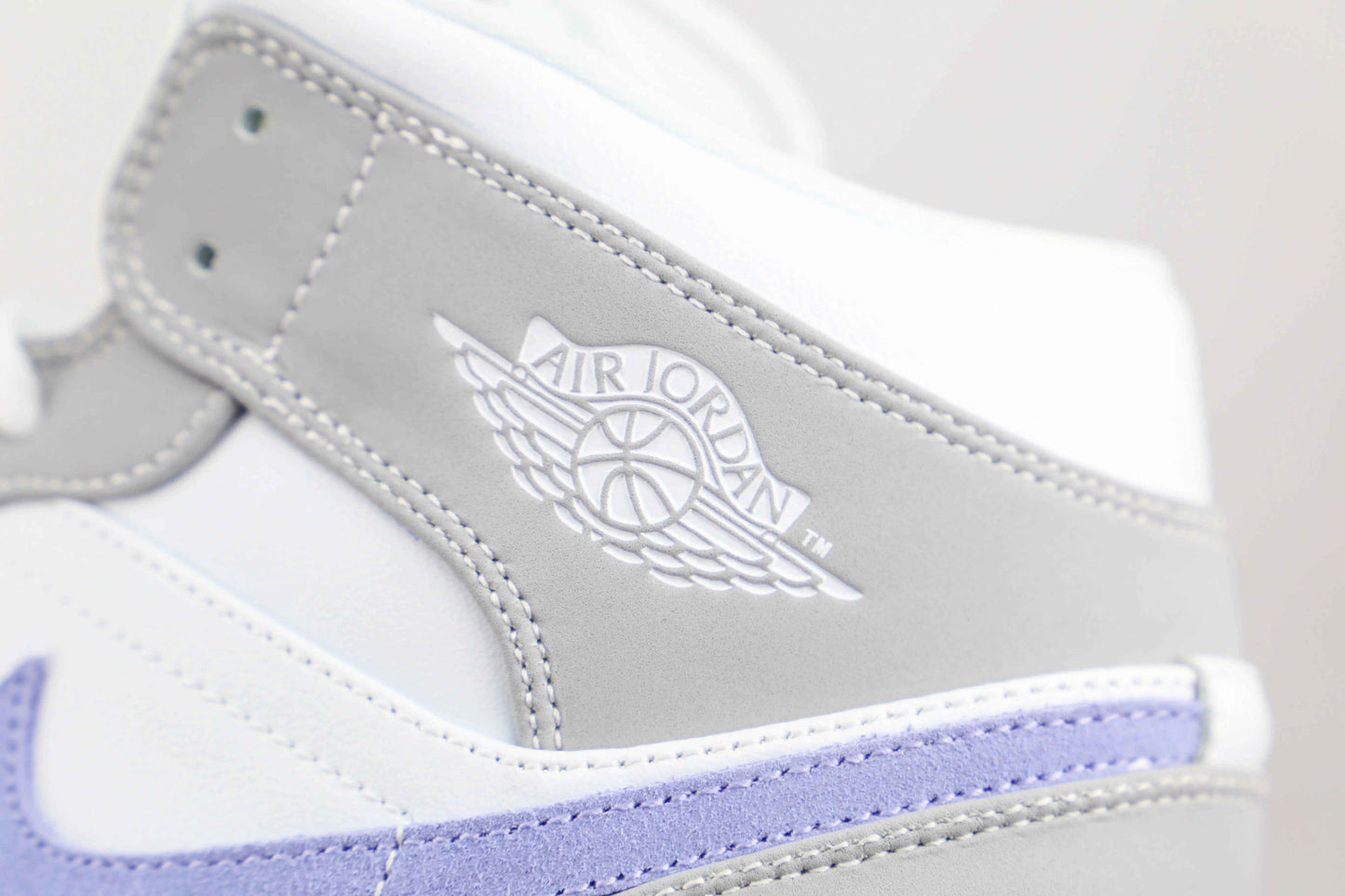 Custom Air Jordan 1 Mid Wolf Grey High Q