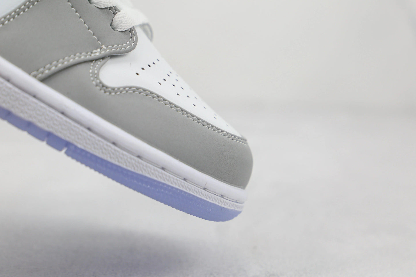 Custom Air Jordan 1 Mid Wolf Grey High Q
