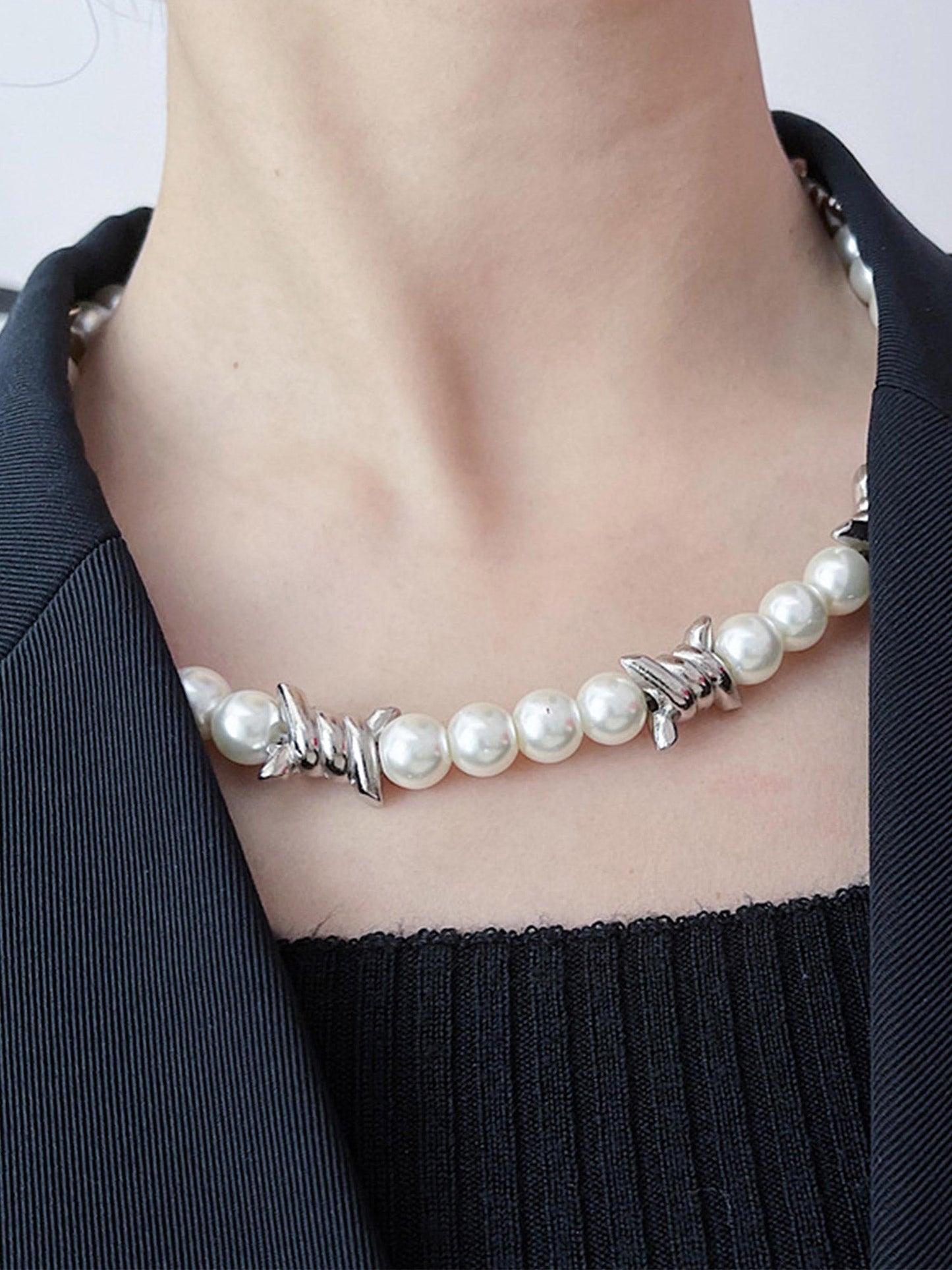 1984 Punk Pearl Necklace - 1895
