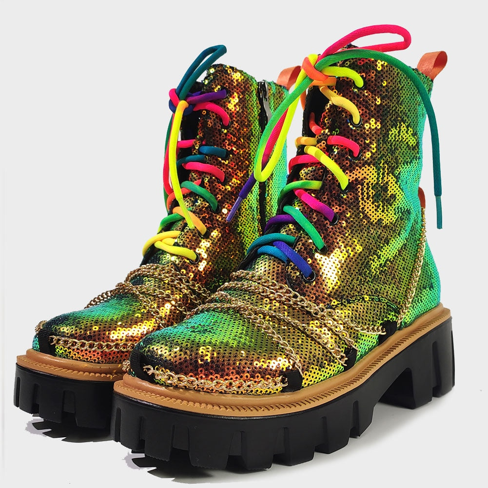 DEICE Dazzling Chunky Boots